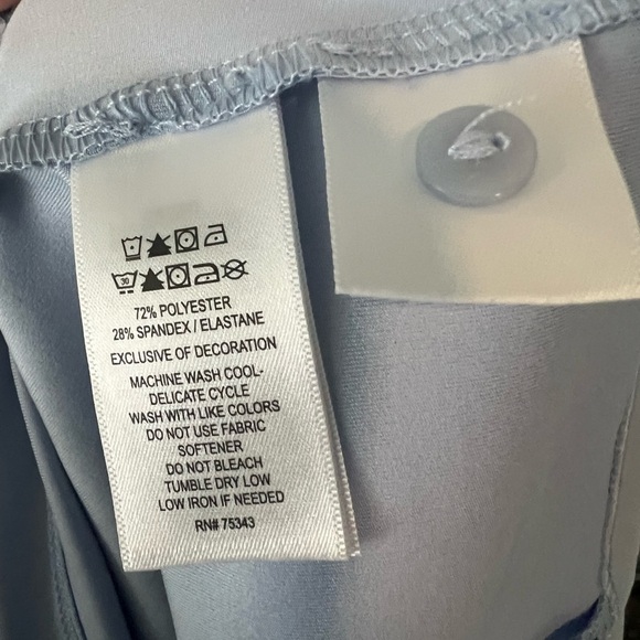 Tommy Bahama Racquet & Paddle Light Blue Polo Dress with White Collar - Picture 5 of 5